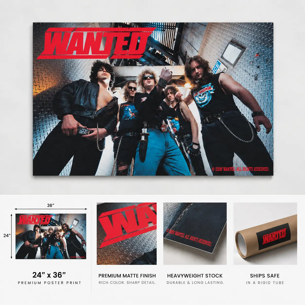 Wanted Band Poster - Limited